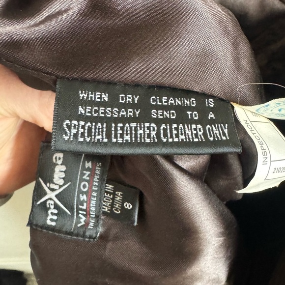 VTG Wilsons Maxima Leather Brown Pants Women’s 8 Straight Leg Western Boho - Picture 5 of 13